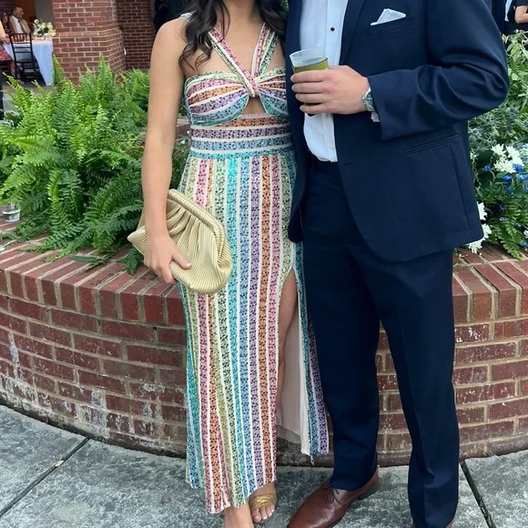 Saylor Eli Sequin Column Dress - Picture 4 of 7